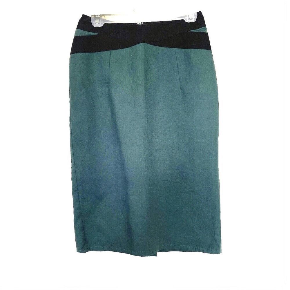 Tulle Womensl Skirt Sz Medium Color Block Straight Pencil Businesswear Workwear